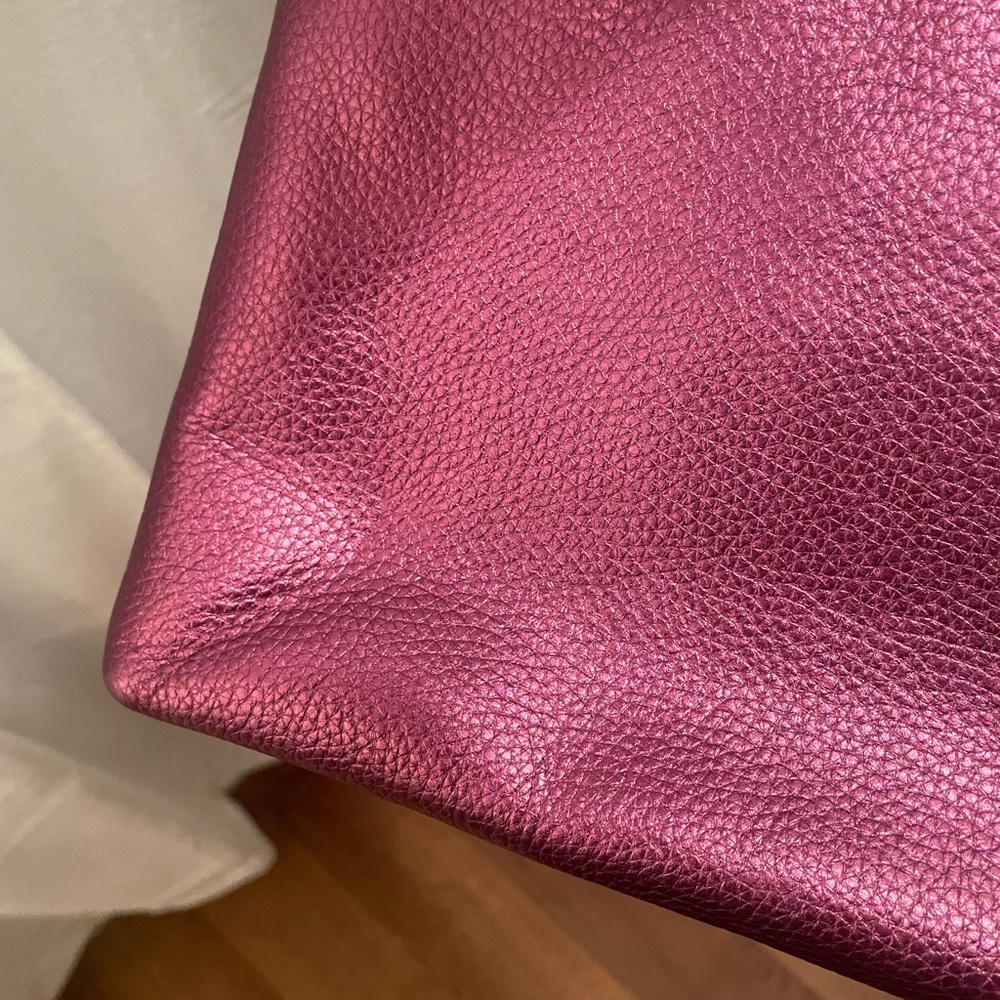 Coach Crossbody Bag in Burgundy with Gold Hardware - Picture 12 of 13
